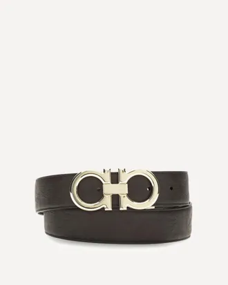 Ferragamo Reversible and adjustable Gancini Belt Male 105