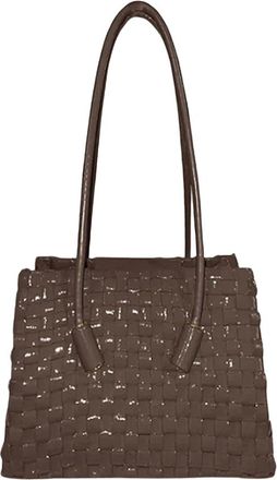 Themoir&egrave; Handtas met afneembare schouderband - Dames - Tassen - Bruin - Maat: ONE Size Zijde