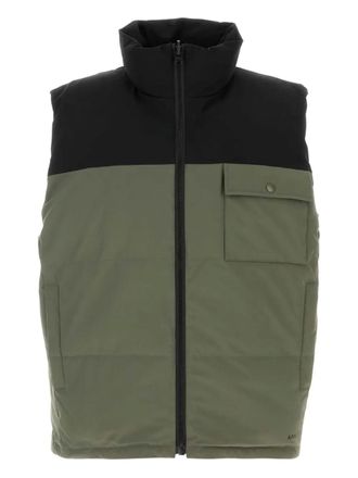 A.P.C. two-tone padded jacket - men - Polyester/Polyester/Elastane/Elastane - L - Green