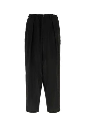 Yohji Yamamoto Black Relaxed Pleated Pants