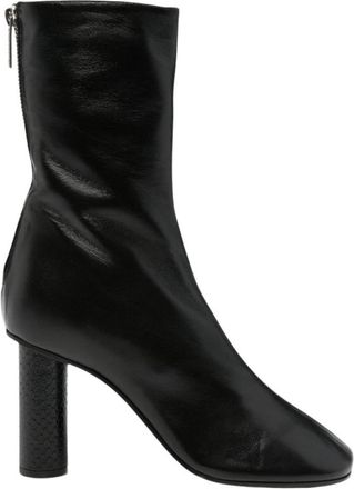 PARIS TEXAS Alice Enkellaars 85 - Dames - Laarzen met Hak - Zwart - 37 EU - Leer - Schoenen