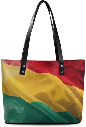 Generic Guyana Flag Tote Bags for Women Cute Shoulder Purses Handbags