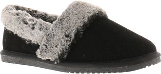 Hush Puppies Ariel Su&egrave;de Dames Zwarte Pantoffels