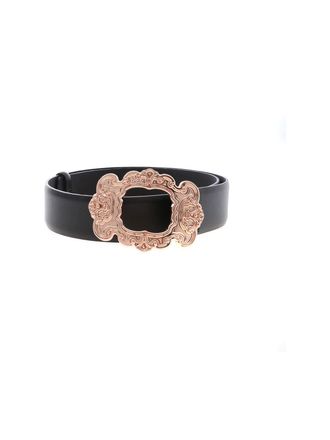 Vivetta Black belt with baroque effect buckle