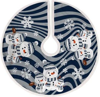 Pegasus Sports Dallas Cowboys Christmas Tree Skirt In Navy Blue