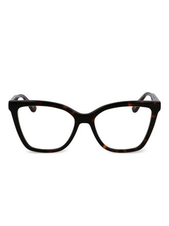 Calvin Klein tortoiseshell-pattern square-frame glasses - Brown