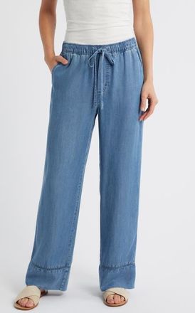 Cloth & Stone Ladder Trim Drawstring Pants in Winter Tides Wash at Nordstrom, Size X-Small