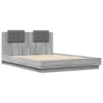 Berkfield Home Soft Bed Frame without Mattress Grey Sonoma 140x200 cm