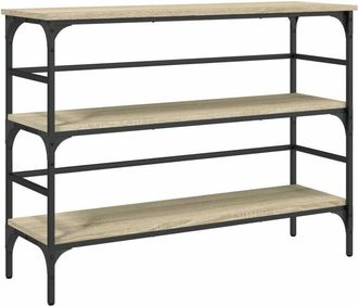 vidaXL Vidaxl - Mesa consola madera de ingeniería roble Sonoma 100x32x75 cm