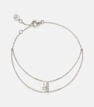 Repossi Pulsera Letters de oro blanco de 18 ct con diamantes
