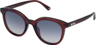 Nina Ricci Womens SNR264-500AFD SNR264 50 500AFD Sunglasses - Dark Red - One Size