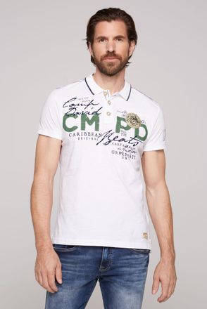 Camp David Poloshirt mit Front- und Backprint