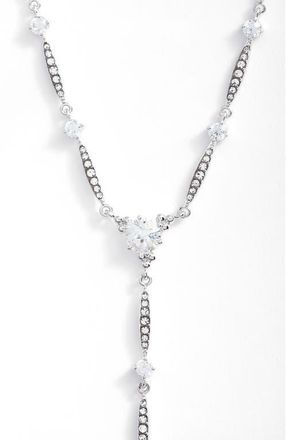 Nadri Cardamom Y-Necklace in Black /Silver at Nordstrom