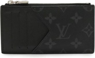 Louis Vuitton Pre-owned Wallets, male, Black, Size: ONE SIZE Pre-owned Taigarama Monogram Eclipse Card Holder