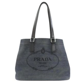 Prada Pre-owned Tote Bags, female, Blue, Size: ONE SIZE Pre-owned Vintage Tote Bag