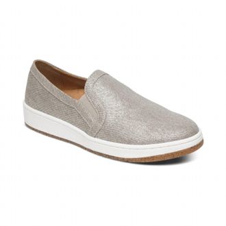 Aetrex Womens Cameron Slip-On Sneaker In Taupe