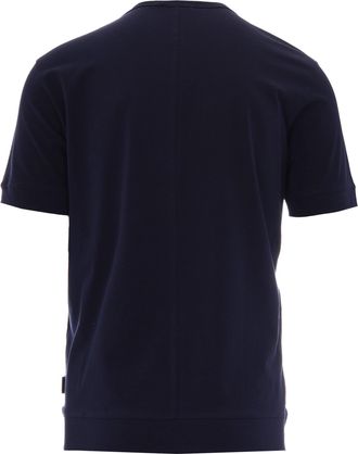 Paolo Pecora Mens T-Shirt Basic Blue Cotton T-Shirts And Polos