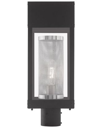 Livex Lighting Franklin 1 Light Black Outdoor Post Top Lantern