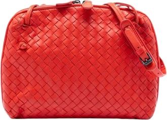 Bottega Veneta Pre-owned Cross Body Bags, female, Orange, Size: ONE SIZE Pre-owned Nodini Crossbody Bag