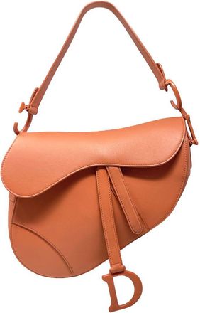 Dior Orange Medium Saddle Bag Size M