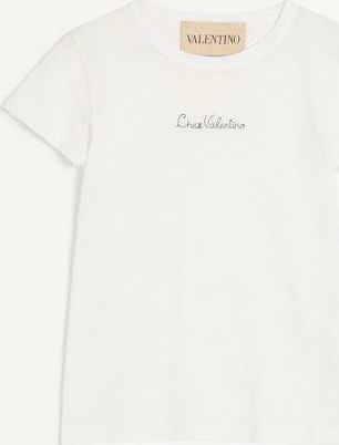 Valentino Cotton T-Shirt Woman IVORY XL