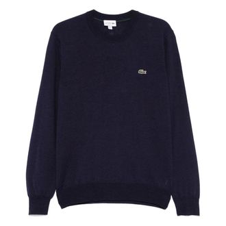 Lacoste 166C Pullover - Heren - Truien - Blauw - Maat: 2XL Wol