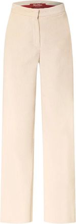 Max Mara Broeken, Dames, Beige, M, Katoen, Faretra Broek