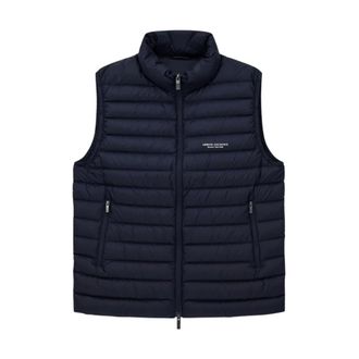 A|X Armani Exchange Down Waistcoat - male - Armani Exchange - Waistcoats - Blue - S - Jackets