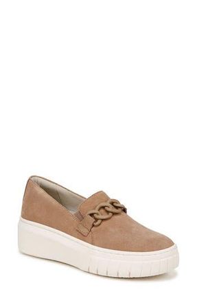 Naturalizer Daphne Slip-On Platform Sneaker in Camel Brown Suede at Nordstrom Rack, Size 7.5