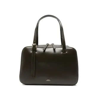 A.P.C. A. p.c. Contrast-stitch Leather Shoulder Bag