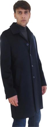 AT.P. CO Heren, Mantels, Blauw, Maat: XL Wol