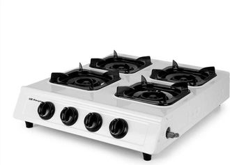 Orbegozo Orbegozo - Hornillo De Gas Fo 4000, 4 Quemadores Triple Corona,encendido Piezoel&eacute;ctrico, Superficie Resistente A Altas Temperaturas, Uso Exterior