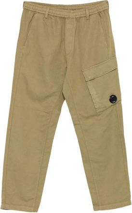 C.P. Company Elasticated Lens Cargo Pants - Heren - Straight fit broeken - Groen - XL - Katoen - Broeken