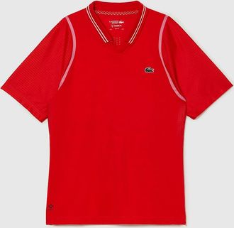 Lacoste Mens Daniil Medvedev Polo Shirt - Red - Size: 36