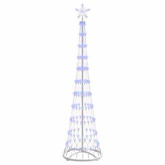 vidaXL &Aacute;rbol De Navidad Led Azul 51 X 51 X 190 Cm Metal Vidaxl