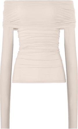 Wolford Sheer Drape Top Long Sleeves