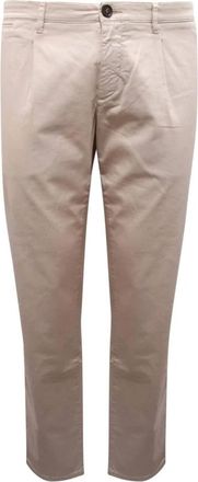 Eleventy Heren, Broeken, Beige, Maat: W38 Katoen