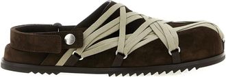Rick Owens Mules Megalace - Marrone
