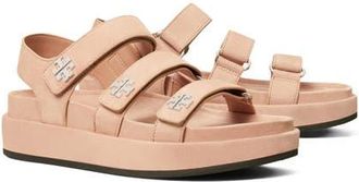 Tory Burch Kira Slingback Platform Sport Sandal in Malva /Silver at Nordstrom, Size 10.5