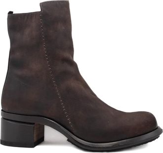 Shoto zip-up ankle boots - women - Calf Leather/Calf Leather/Rubber - 38 - Brown
