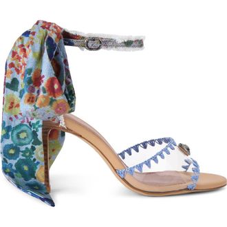Kurt Geiger Vinyl Scarf Sandal in Light/Pastel Blue at Nordstrom, Size 6.5Us