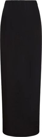 12 Storeez Maxi-rok met zijsplit - Zwart