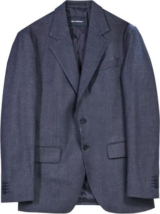 Karl Lagerfeld Doel Jas - Heren - Business blazers - Blauw - M - Katoen - Kostuums