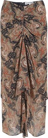 Veronica Beard Gonna midi con stampa paisley - Nero