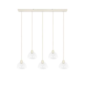 Light & Living Light&living - L&aacute;mpara Colgante - Bisho - Beige - Vidrio - Gran