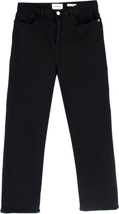 Frame Denim Black Le High Straight Jeans Size 31/79