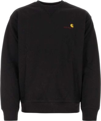 Carhartt Work in Progress Zwarte Amerikaanse Script Sweatshirt - Heren - Sweatshirts - Zwart - XL - Katoen - Hoodies & sweatvesten