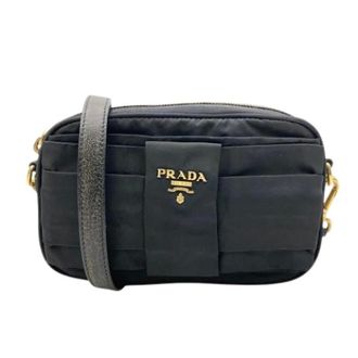 Prada Pre-owned Cross Body Bags, female, Black, Size: ONE SIZE Pre-owned Vintage Nylon Cross Body Bag