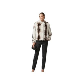 S.W.O.R.D 6.6.44 S.w.o.r.d 6.6.44 - Eko Faux Fur Jas met Rits - Dames - Jassen - Wit - Maat: XS Poliester