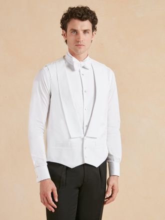 Oliver Brown Marcella Waistcoat, Backed - White